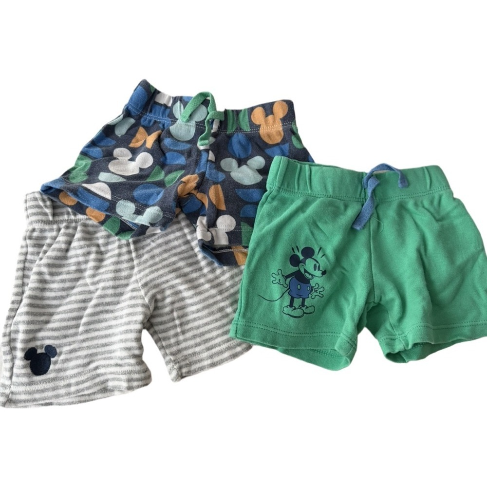 Disney Baby Mickey Mouse Shorts 6 Months Set of 3 Amazon Essentials Infant Boys